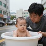 메시 야말 사진 19년 만에 월드컵 결승 재회 2007년 메시가 아기 야말을 목욕시키는 사진