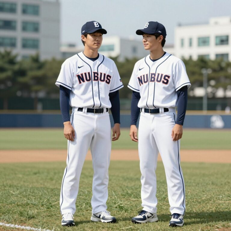MLB 링거 나시 원피스 실착 사진. 바디라인이 깔끔하게 잡힌 모습.