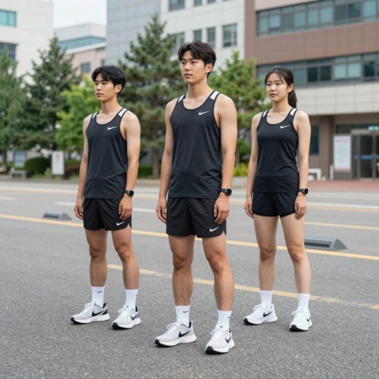 나이키 원피스를 입고 운동 후 일상에서도 자연스럽게 어울리는 스타일링을 보여주는 사진