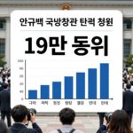안규백 국방부장관 탄핵 청원 19만 동의 현황 그래프 및 국회 절차 안내
