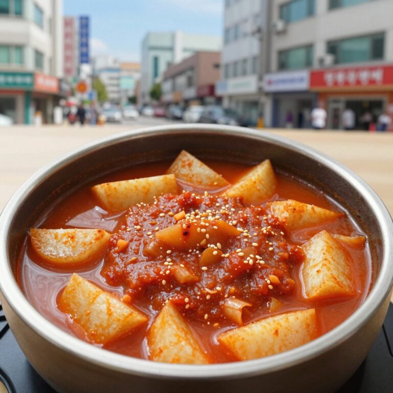 고추장 감자찌개 완성 사진