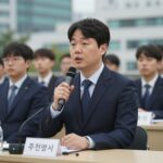 주현철 대변인의 역할과 기대 효과 주현철 대변인이 기자회견에서 발언하고 있는 모습