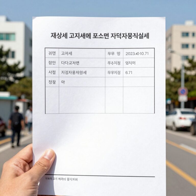 재산세 고지서에 표시된 지역자원시설세 항목을 확대한 이미지