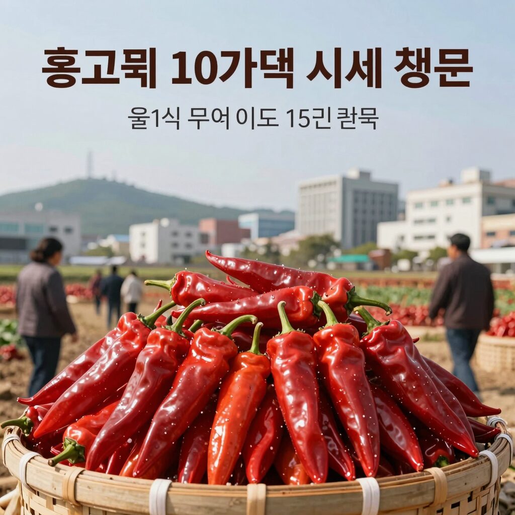 홍고추 10kg 가격 시세 정보