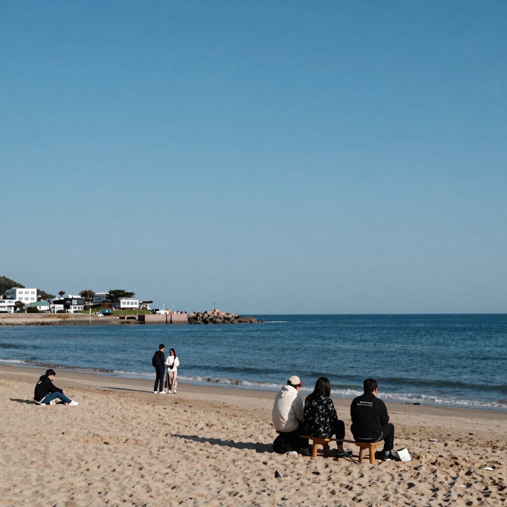 삼척 용화해수욕장 앞 오션뷰 펜션 야경