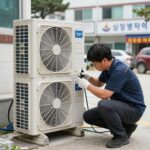 삼성 에어컨 가스충전 비용 실제 경험 삼성 에어컨 실외기 냉매 충전 작업
