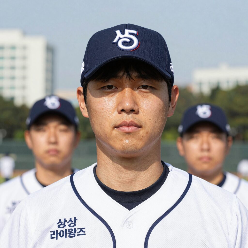 삼성 라이온즈 페덱 투구 모습