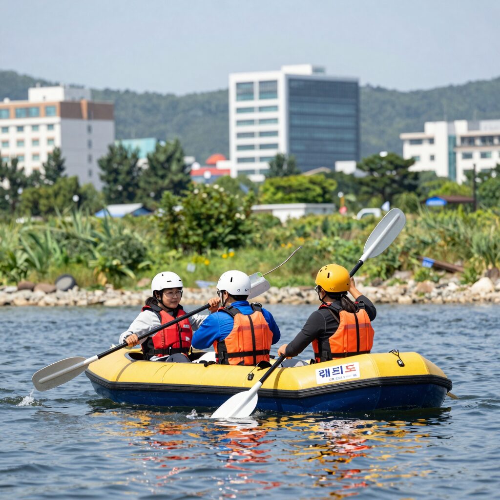 산청 래프팅 무한도전레포츠 보트