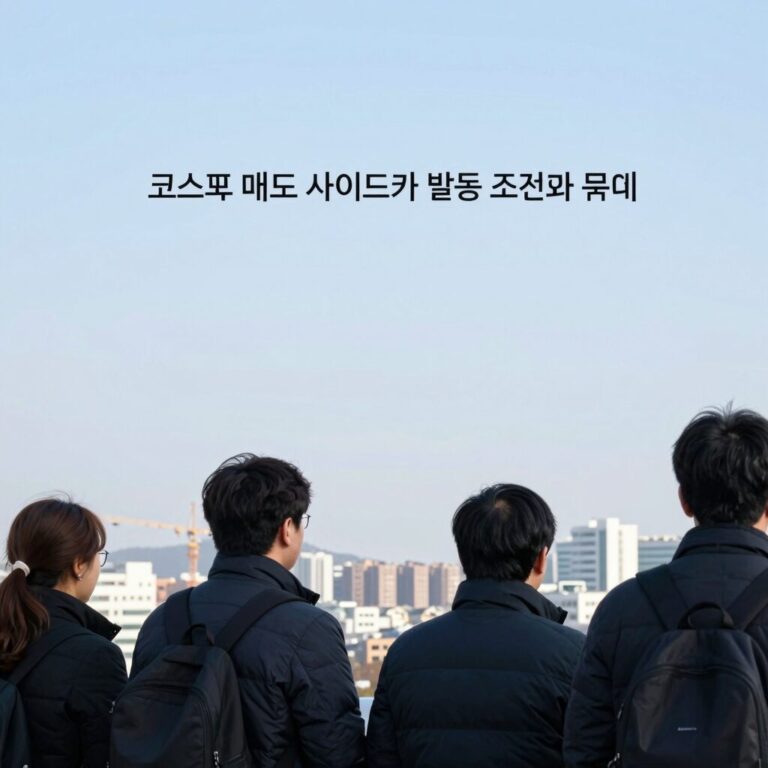 코스피 매도 사이드카 발동 조건과 의미