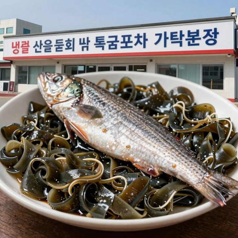 서울 물회 맛집 완도산회 특급포차 가락본점의 대방어와 물회 메뉴 사진