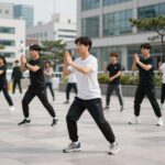 셔플댄스 기초배우기 리듬감 없어도 가능한 방법 셔플댄스 기초 러닝맨 스텝 연습 장면 발동작 중심 잡기