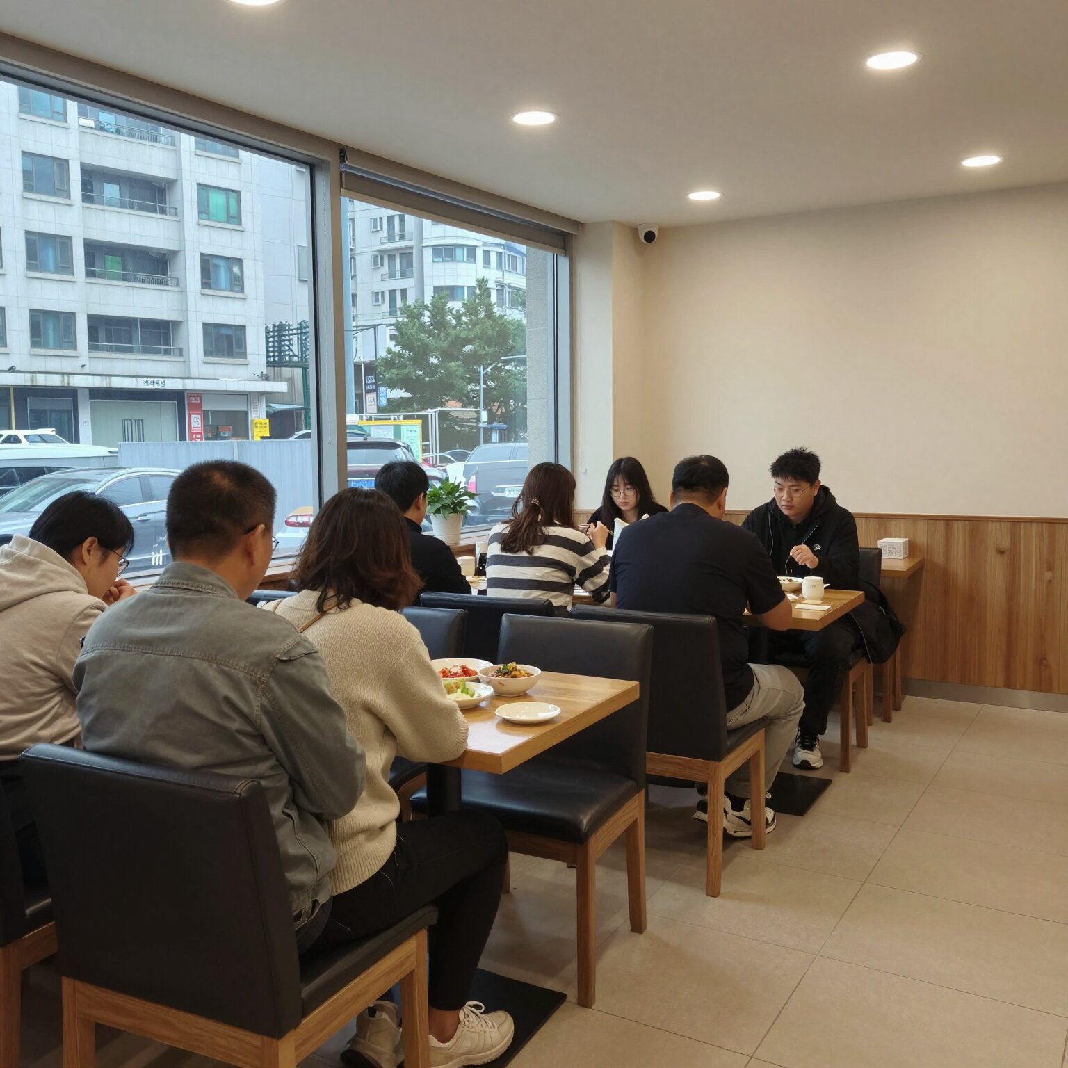 슬로우캘리 부평점 내부 다이닝 공간