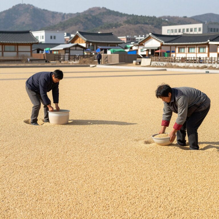 서리태 콩물 만들기 불린 콩과 완성된 콩물