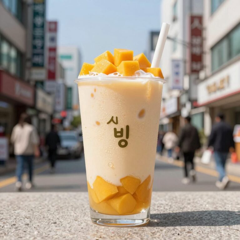 설빙 애플망고치즈빙수 비주얼