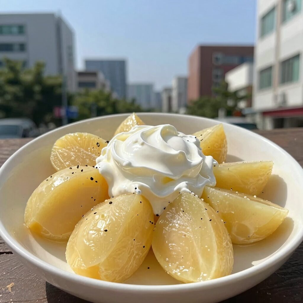 여름 다이어트 감자요리 포슬포슬 분감자와 그릭요거트 샐러드