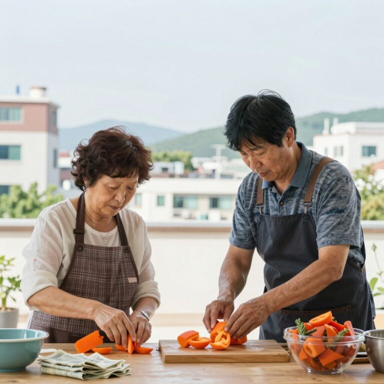 여름 깍두기 만들기 무 절임 과정