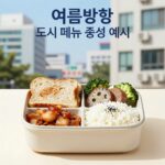 여름방학 도시락 준비와 보관 팁 여름방학 도시락 메뉴 구성 예시