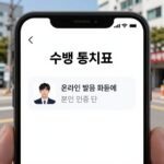 수능 통지표 온라인 발급 핵심 정리 수능 통지표 온라인 발급 화면에 본인 인증 단계가 표시된 모습