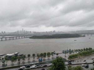 제9호 태풍 바비 예상 경로 지도, 7월 2일부터 8일까지 이동 궤적과 주요 영향 지역 표시