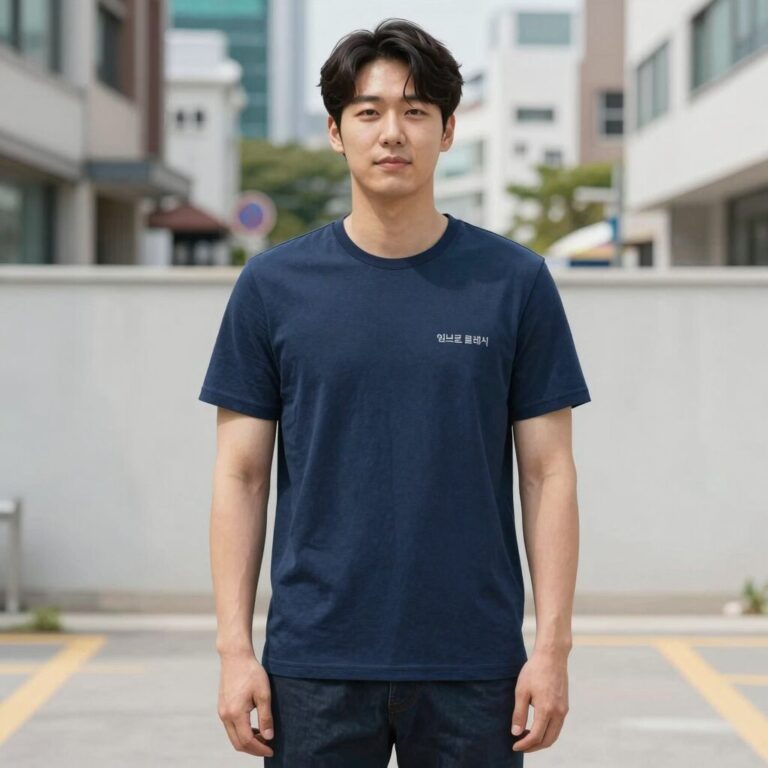 엄브로 클래식 4부 반바지 블루 컬러 여름 코디
