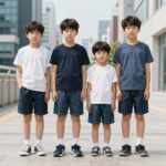 유니클로 여름 반바지 다양한 종류 코튼이지 액티브 데님큐롯 키즈
