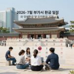 부가세 환급일과 일반과세자 간이과세자 차이 완벽 정리 2026년 7월 부가세 환급 일정과 일반환급 및 조기환급 지급 시기를 설명하는 달력 이미지