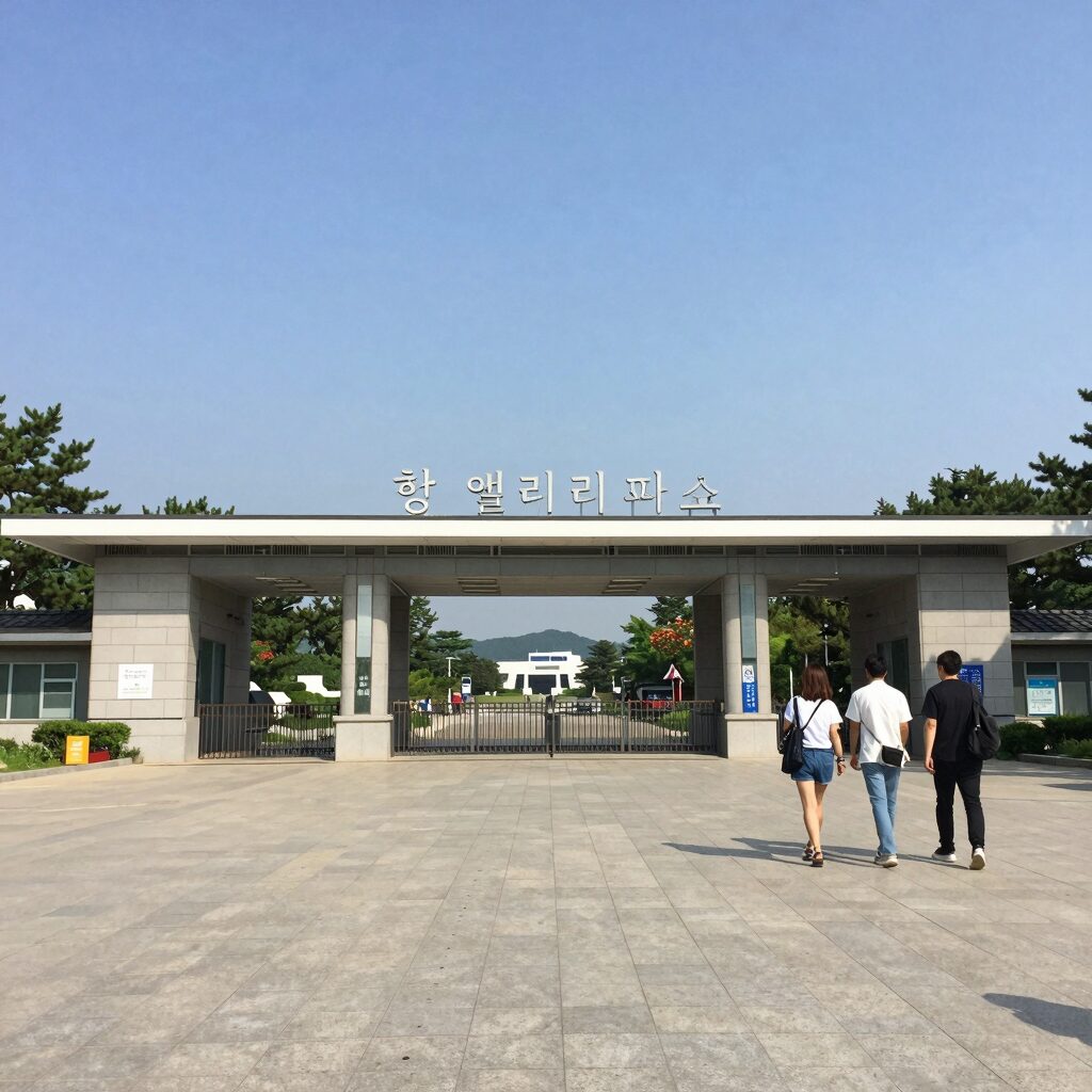 횡성 웰리힐리파크 워터플래닛 입구와 내부 풍경