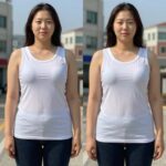 여성 5부 반바지 여름 시원한 스타일링 여성 5부 반바지 인견 면 스판 소재별 비교 착용샷
