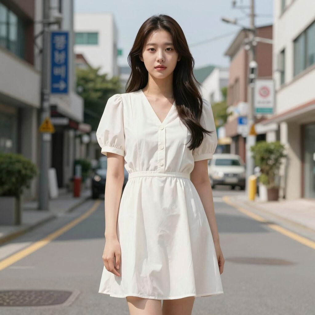 여름 여신원피스 스타일링 사진