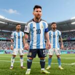 2026 월드컵 결승전 일정과 관전 포인트 2026 북중미 월드컵 결승전 아르헨티나와 스페인의 경기 장면으로 메시와 야말이 그려진 일러스트
