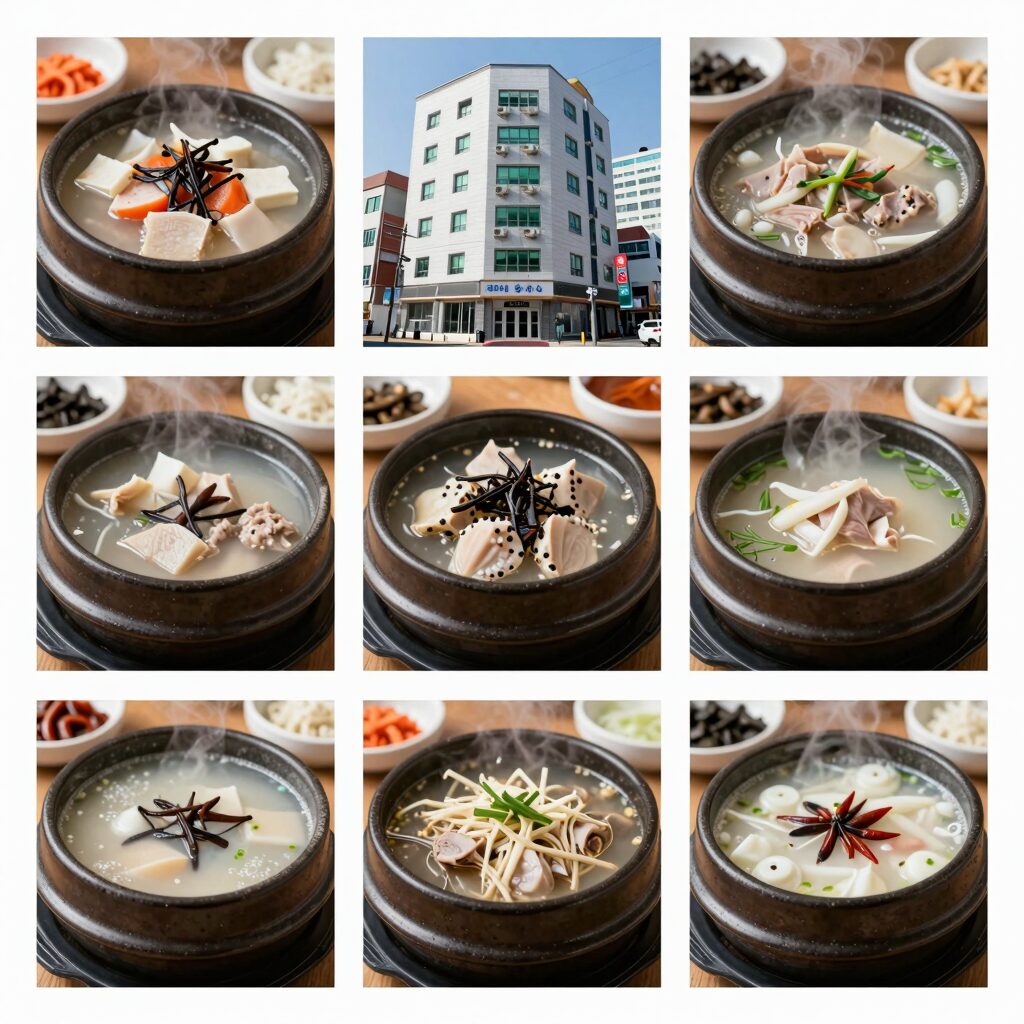 양주 삼계탕 맛집 3곳의 대표 메뉴 사진 모음 누룽지 삼계탕 능이삼계탕 낙지삼계탕