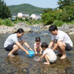 양평 계곡 추천 여름 물놀이 명소 양평 계곡에서 가족이 물놀이를 즐기는 모습