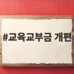 교육교부금 개편안 상세 분석과 교육계 반발 이유 교육교부금 개편