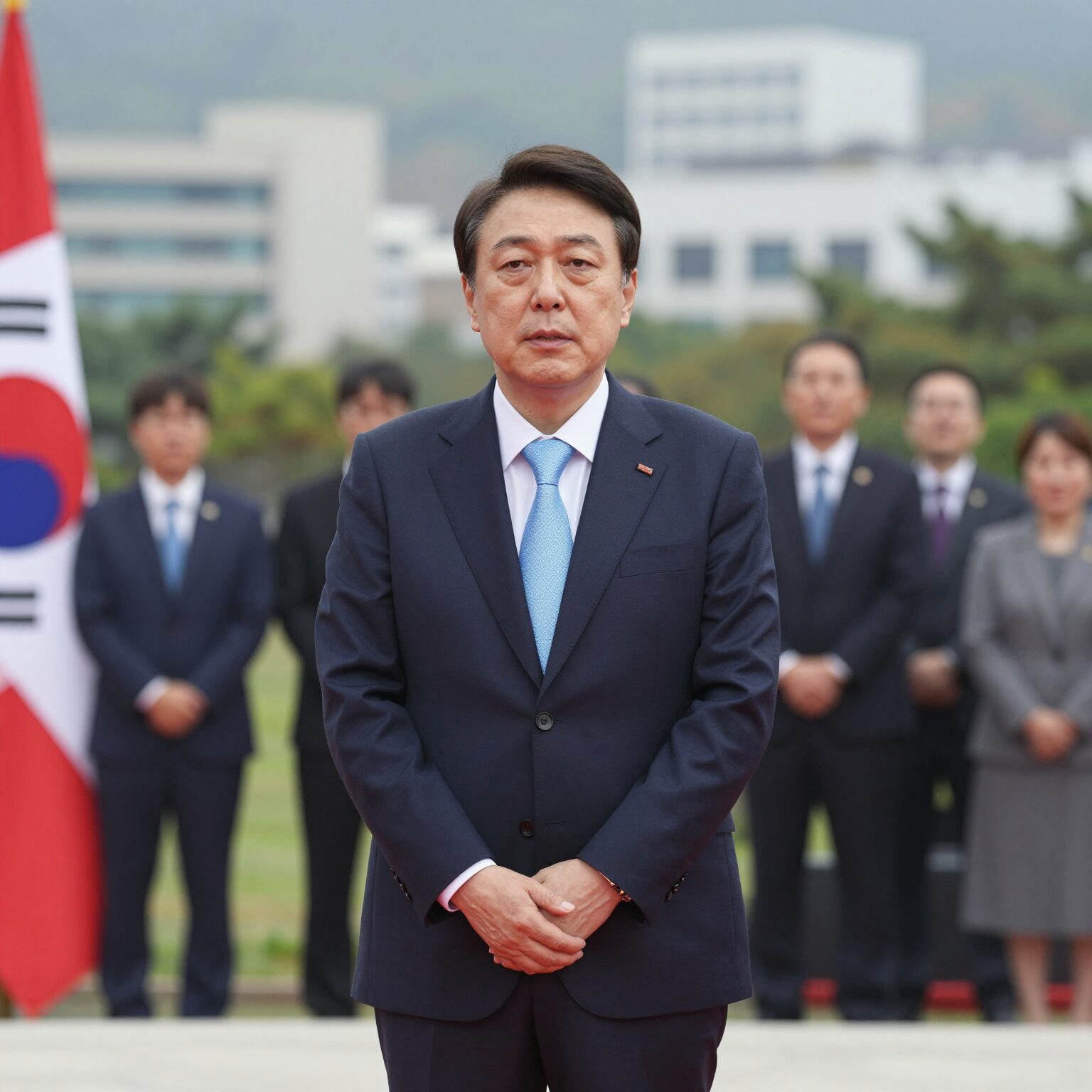 이재명 대통령이 칠레 산티아고 동포간담회에서 인사말을 전하는 모습