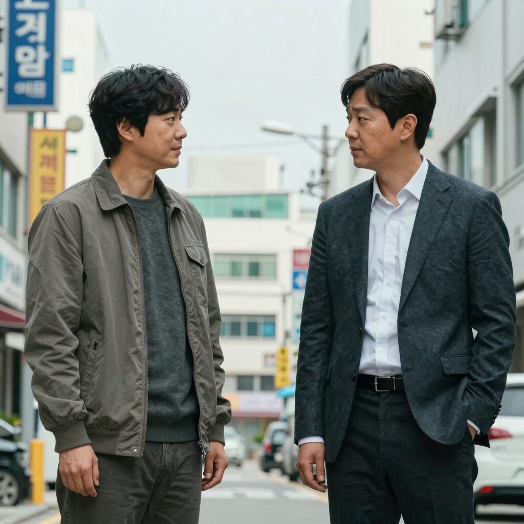 킬러들의 쇼핑몰 시즌2 3 4회 쿠사나기와 정진만의 대립 장면