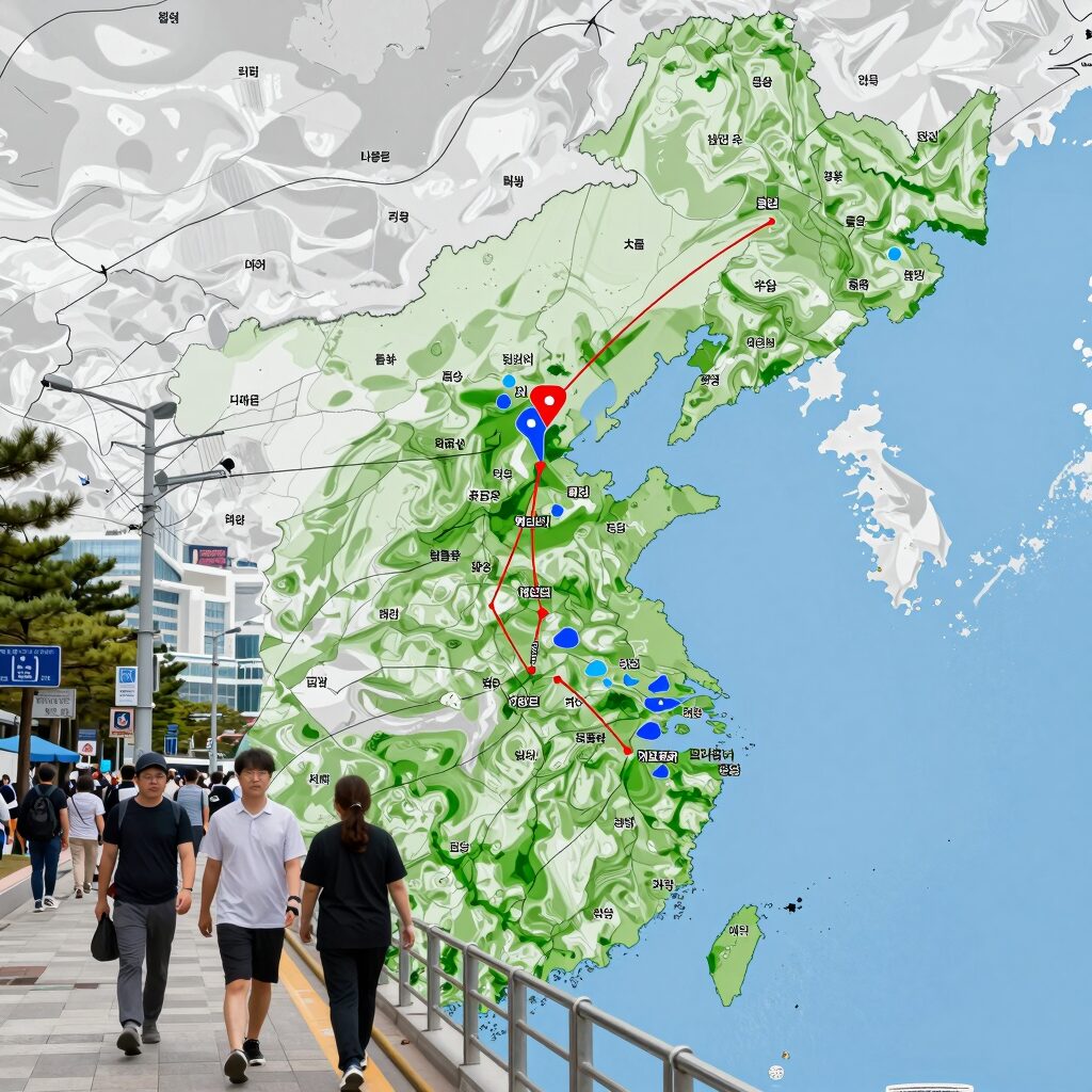 초강력 태풍 돌핀의 예상 경로와 한반도 주변 기압계