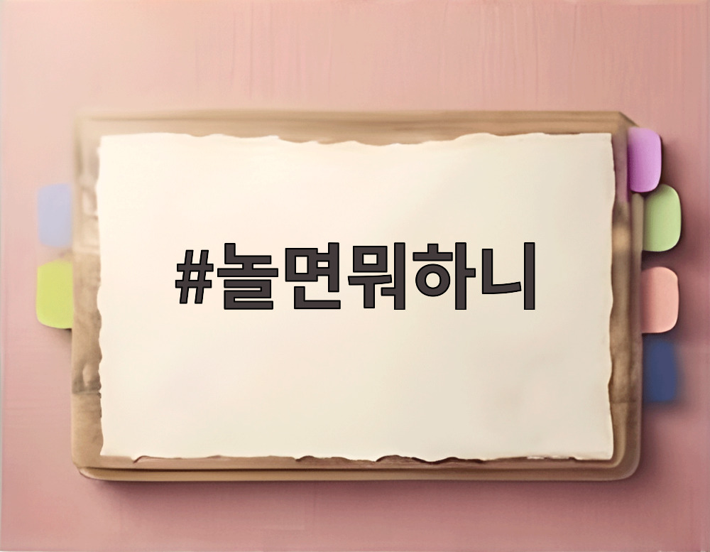 놀면뭐하니