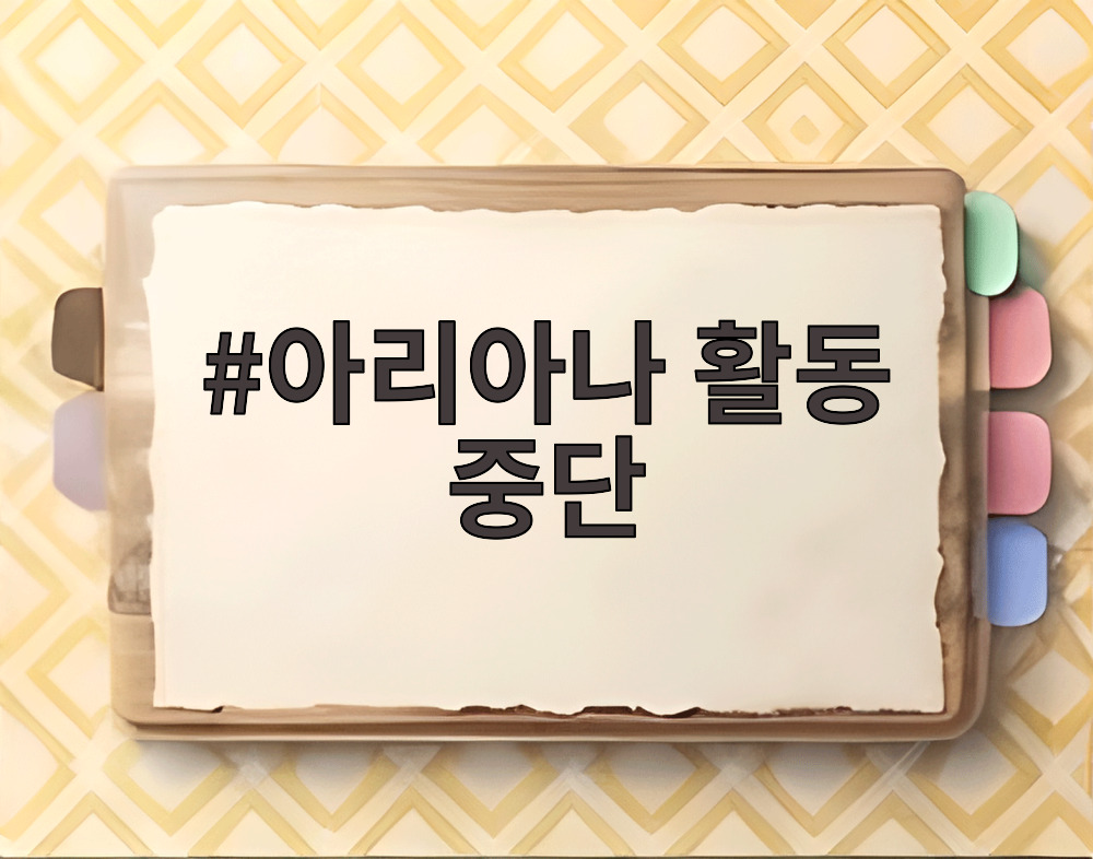 아리아나 활동 중단