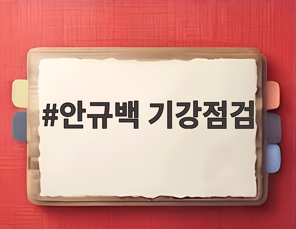 안규백 기강점검