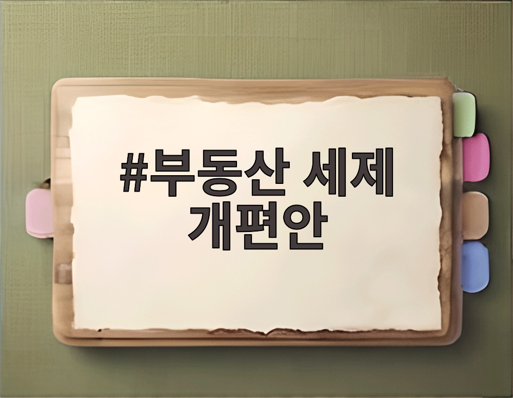 부동산 세제 개편안