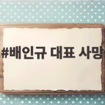 신남성연대 배인규 대표 사망 경위와 논란 배인규 대표 사망