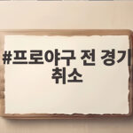폭염에 프로야구 전 경기 취소, 이틀간 중단 프로야구 전 경기 취소