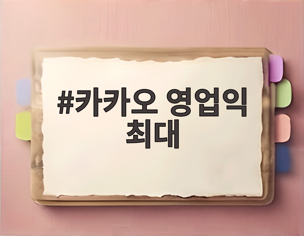 카카오 영업익 최대