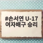 손서연 U-17 여자배구 승리