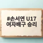 손서연 U17 여자배구 승리