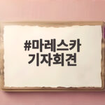 마레스카 기자회견