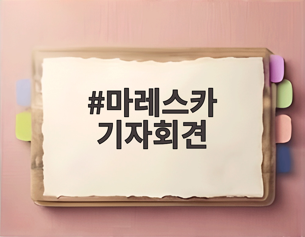 마레스카 기자회견