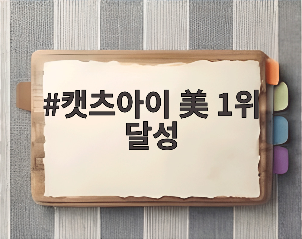 캣츠아이 美 1위 달성