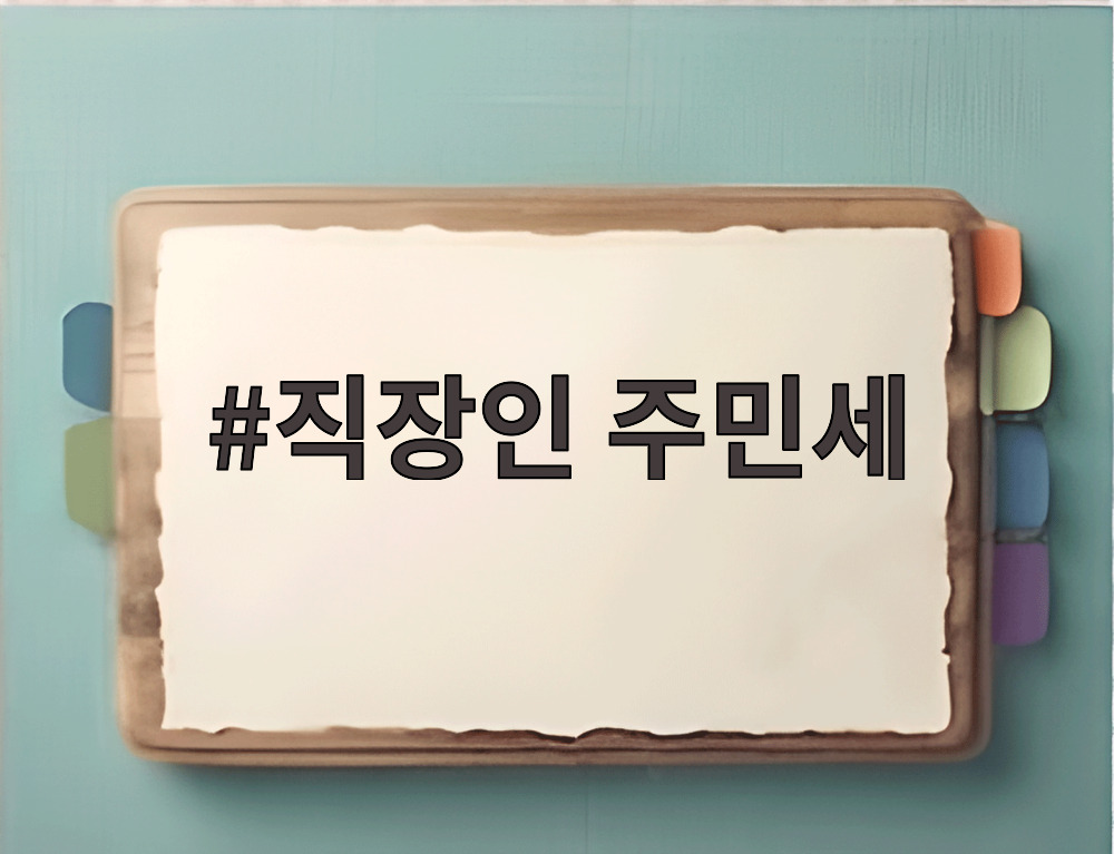 직장인 주민세