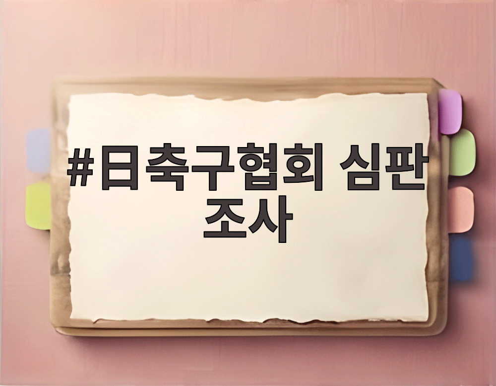 日축구협회 심판 조사